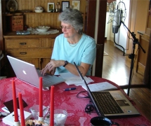 marilyn working on script